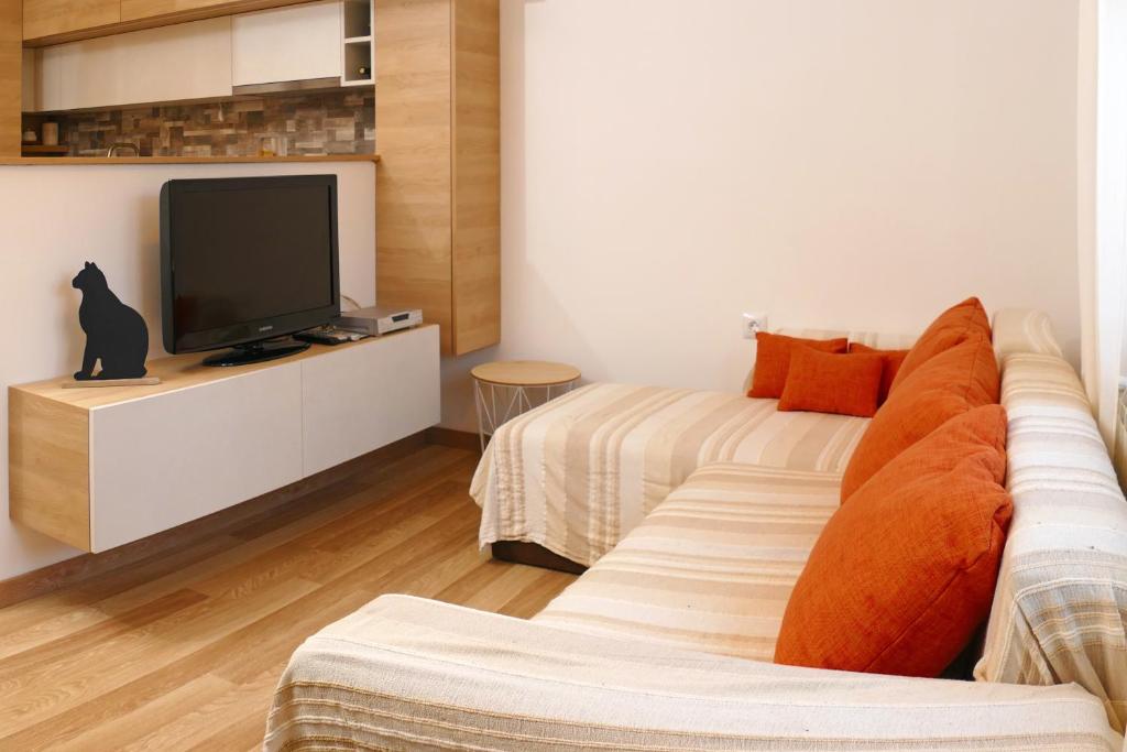 Telewizja i/lub zestaw kina domowego w obiekcie Istriamazing apartments