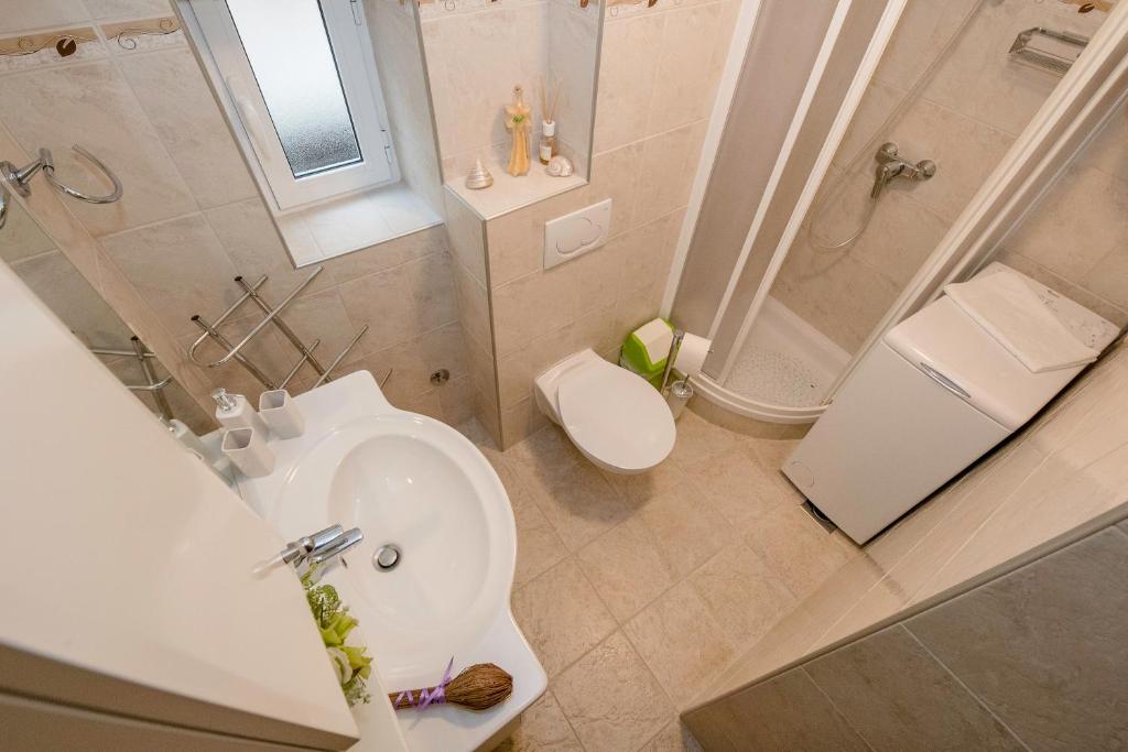Koupelna v ubytování Apartment Patricia