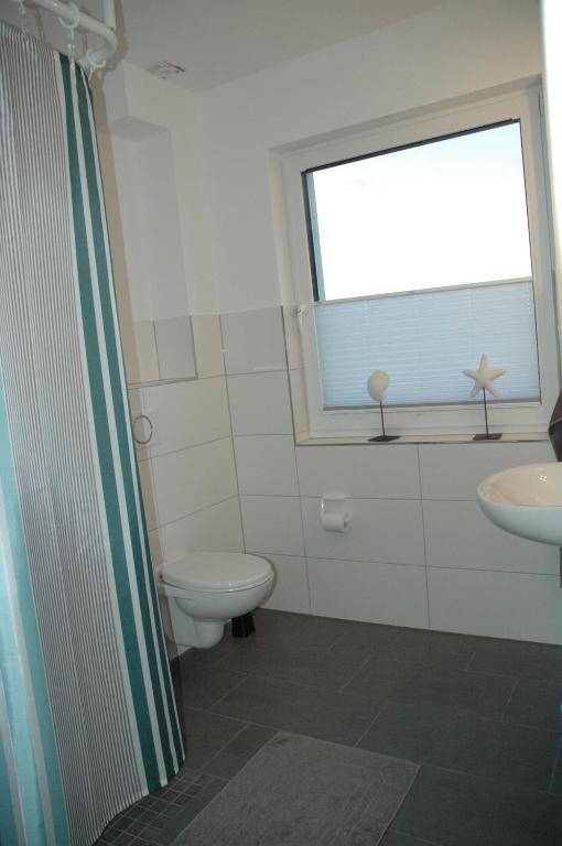 Koupelna v ubytování Apartment am Apfelgarten