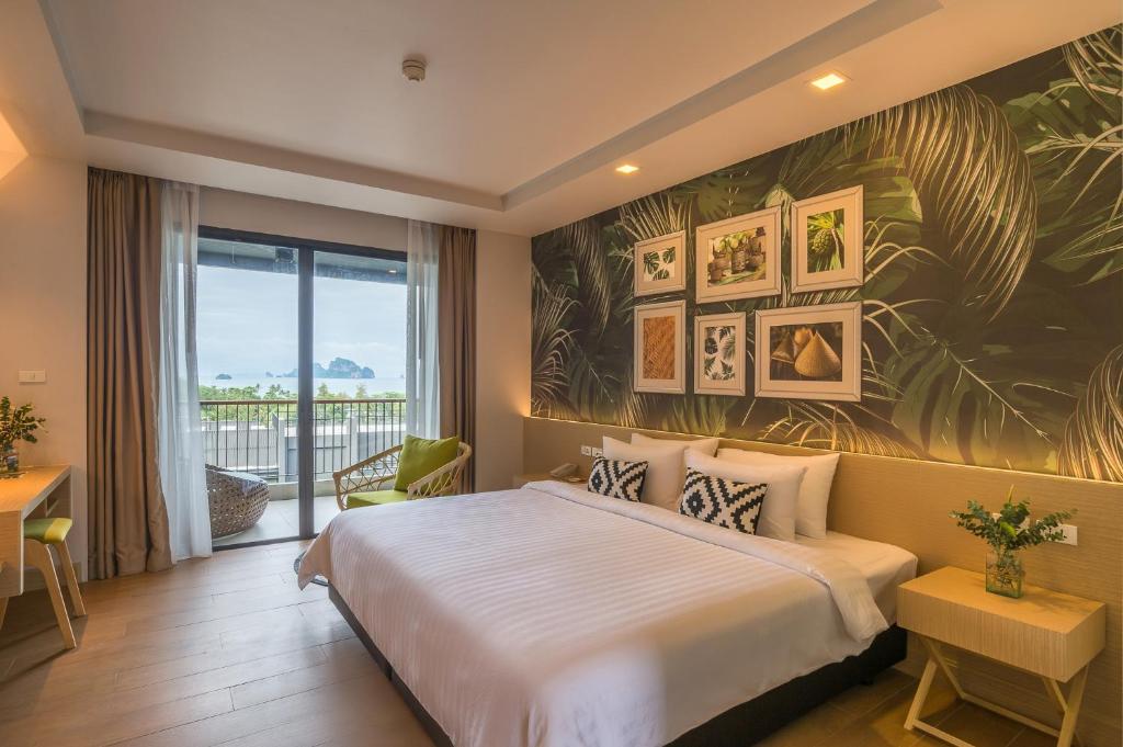 Postel nebo postele na pokoji v ubytování Panan Krabi Resort