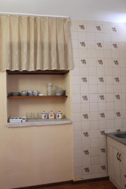 Kuchyň nebo kuchyňský kout v ubytování Guest House Stefanos