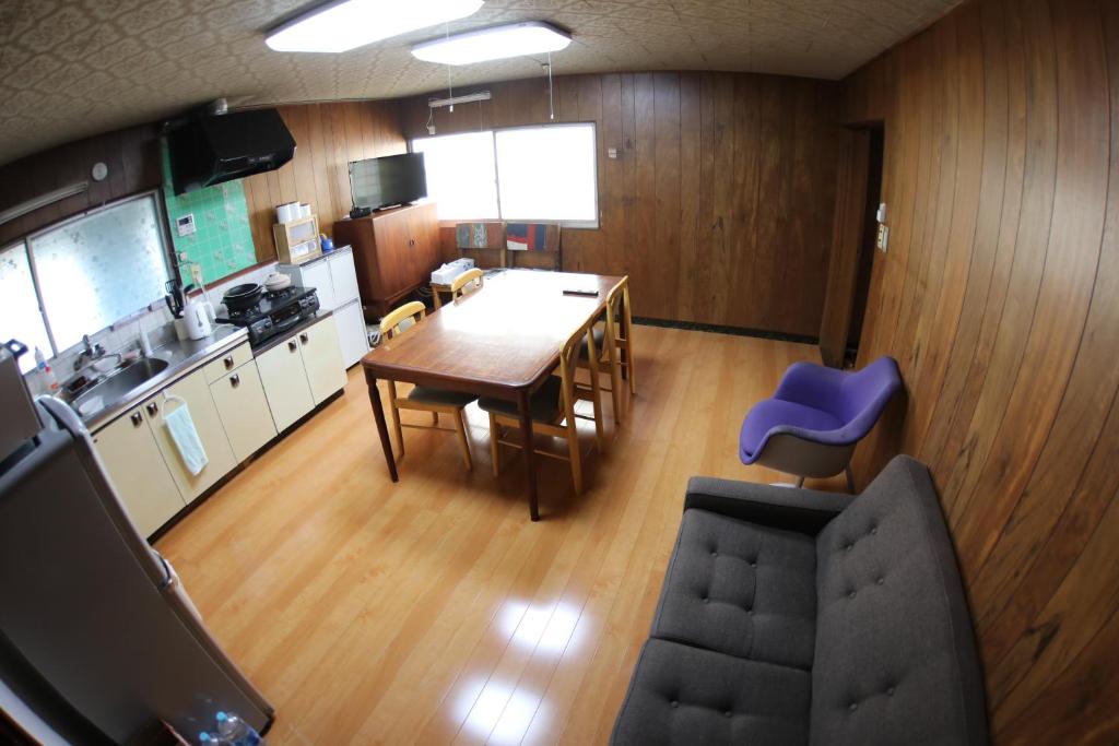Kuchyň nebo kuchyňský kout v ubytování Guesthouse Omihachiman