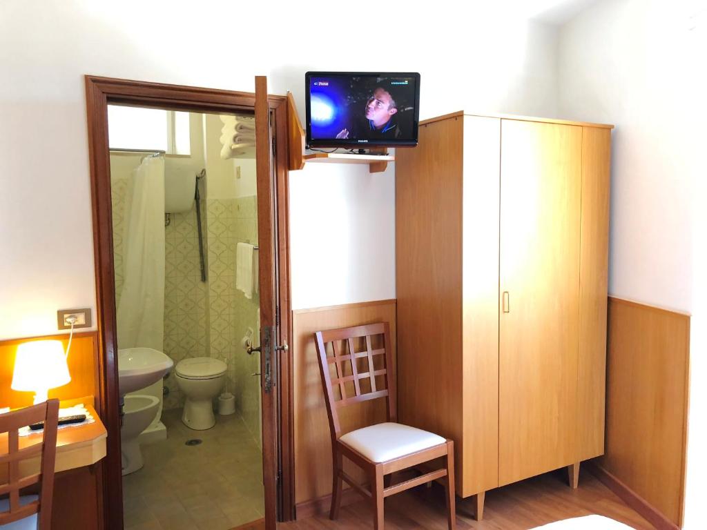 Koupelna v ubytování Hotel Signa