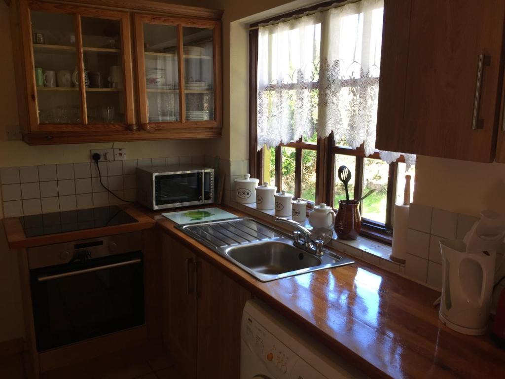 Kuchyň nebo kuchyňský kout v ubytování Wild Kerry Lodge