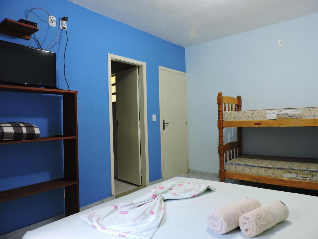 Postel nebo postele na pokoji v ubytování Pousada do Horto