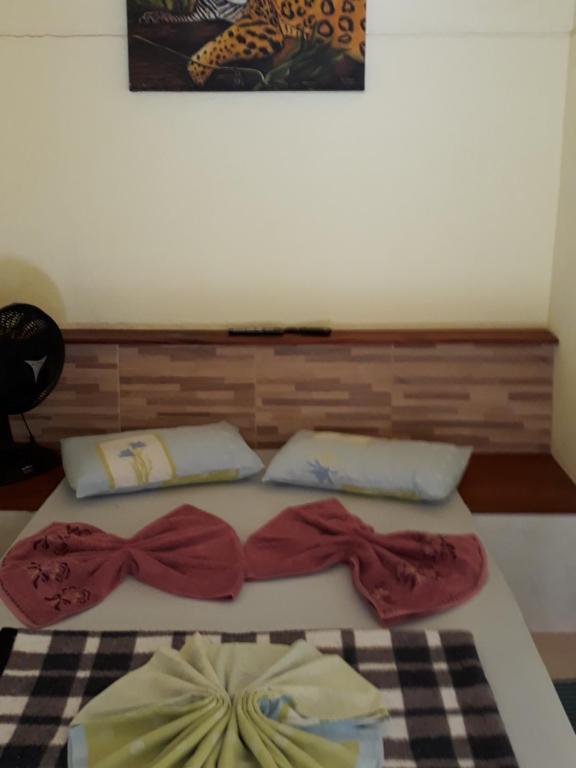 Postel nebo postele na pokoji v ubytování Pousada do Horto