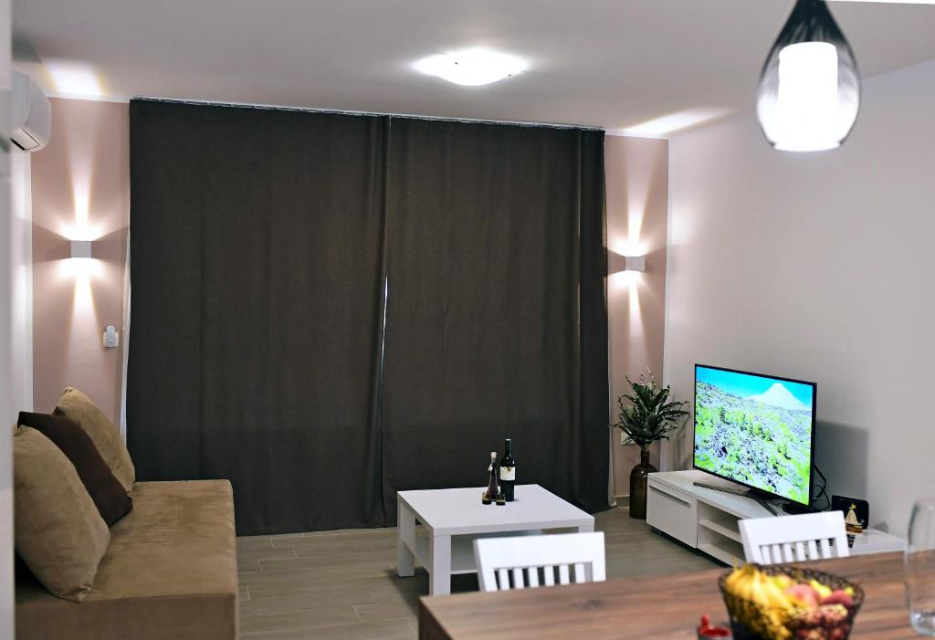 TV a/nebo společenská místnost v ubytování Apartment Luce