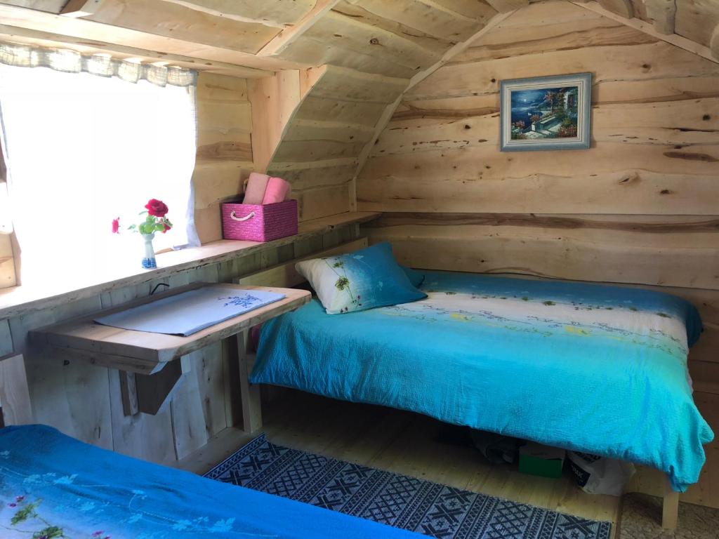 Postel nebo postele na pokoji v ubytování Käspri Farmstay