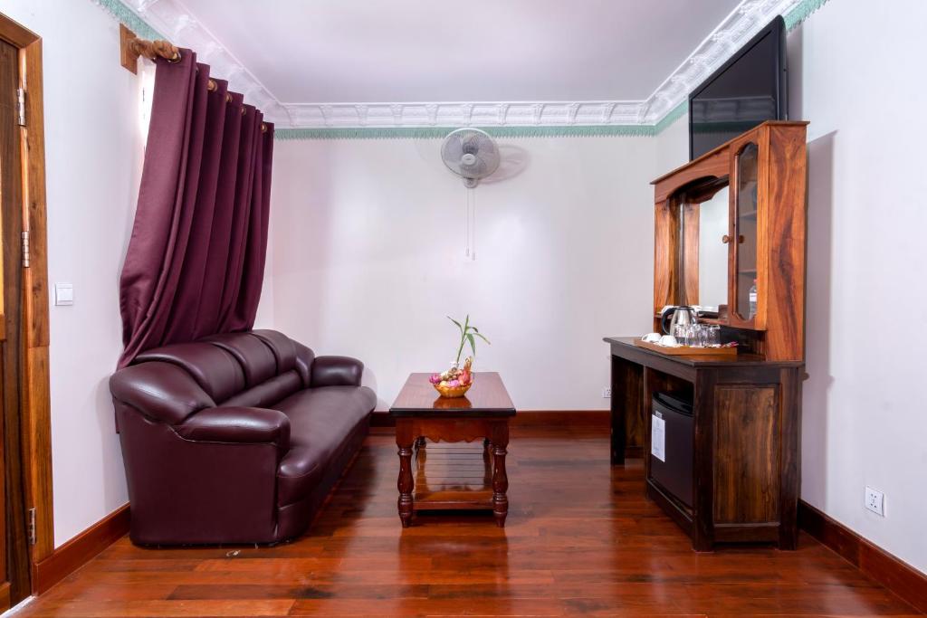 Posezení v ubytování Hello Cambodia Boutique