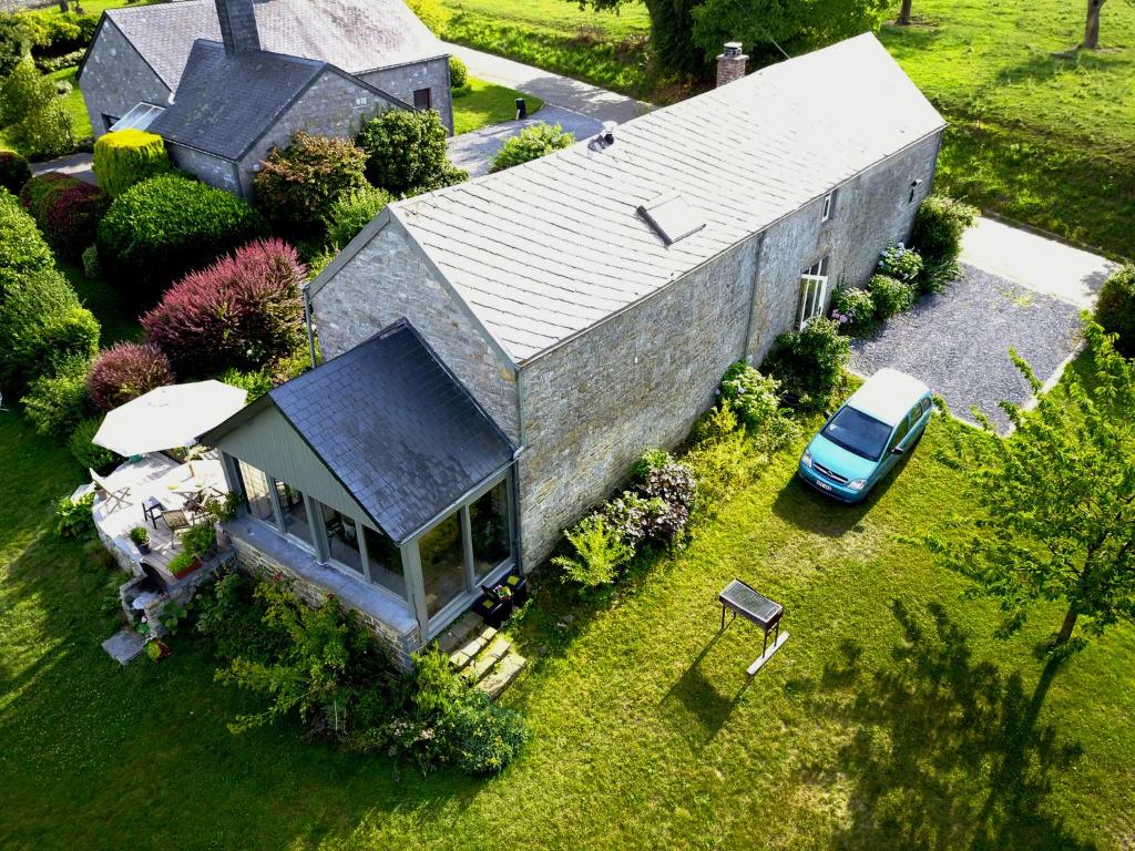 Zahrada ubytování Les Hauts de Crupet