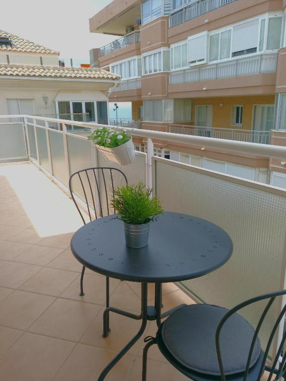 Balkón alebo terasa v ubytovaní Seaview Fuengirola Apartment