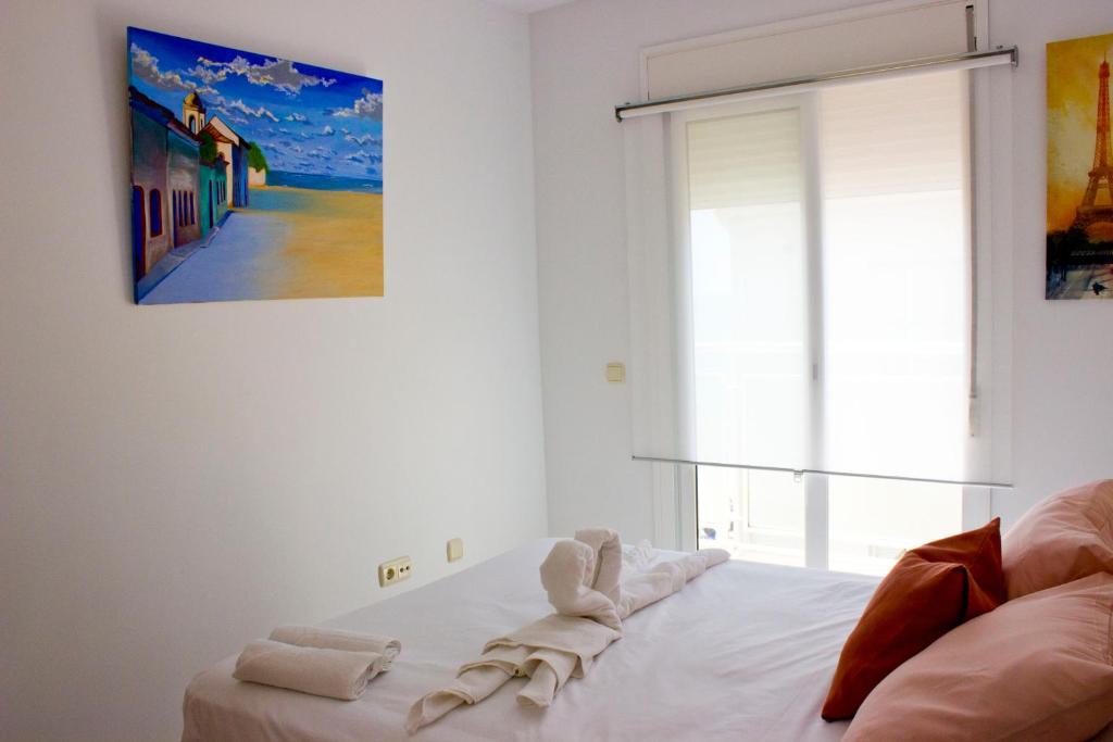 Posteľ alebo postele v izbe v ubytovaní Seaview Fuengirola Apartment