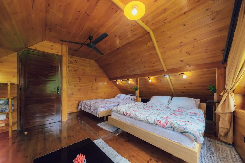 Letto o letti in una camera di Chalet Tara