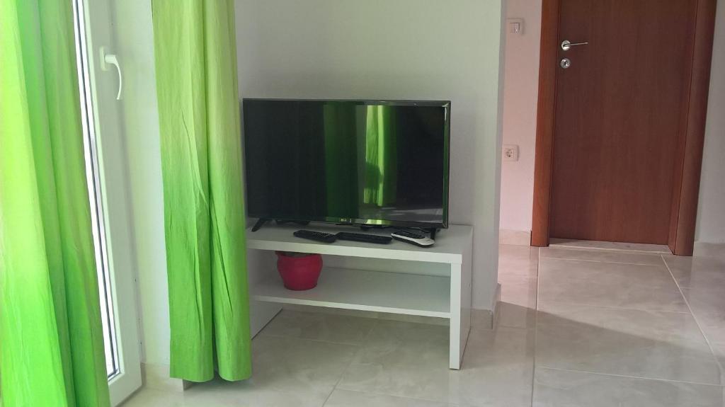 Televízia a/alebo spoločenská miestnosť v ubytovaní Apartman Zaklopatica