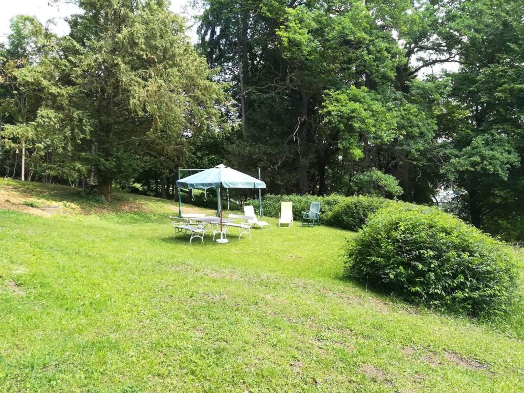 Vonkajšia záhrada v ubytovaní Villa Eisenwerk