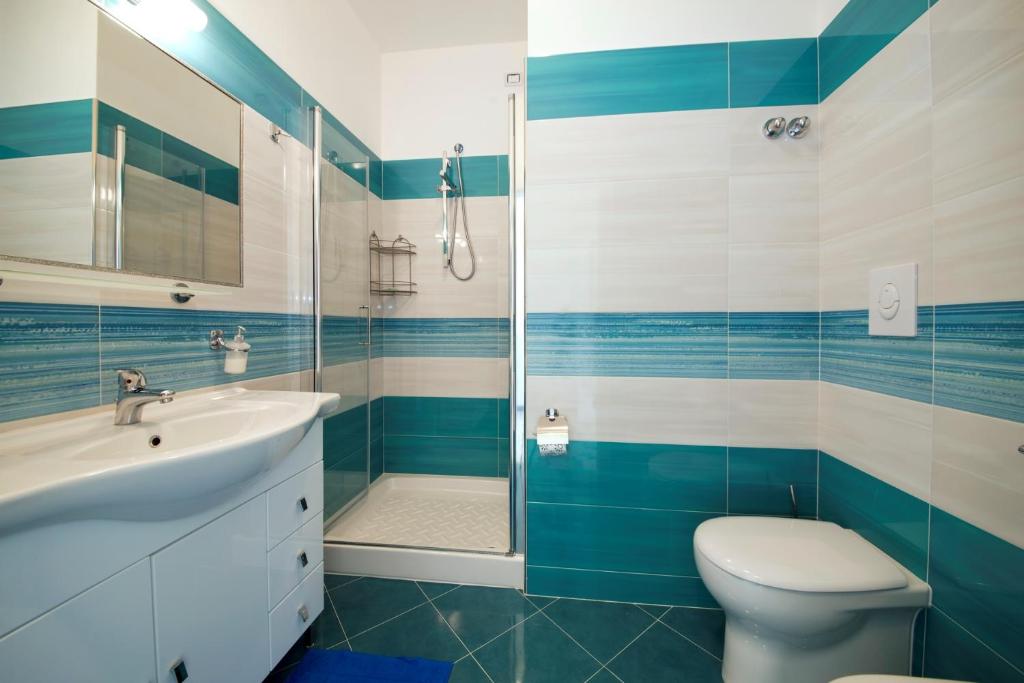 Koupelna v ubytování Hotel Giardino Delle Ninfe E La Fenice