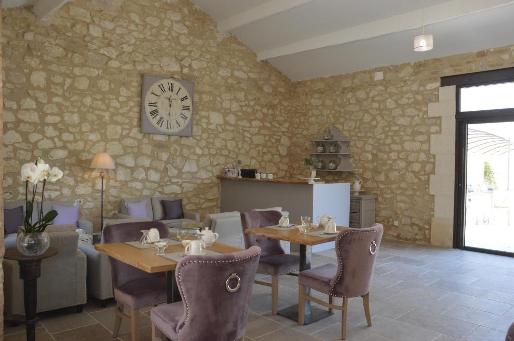 Posezení v ubytování Le Clos D'Olea