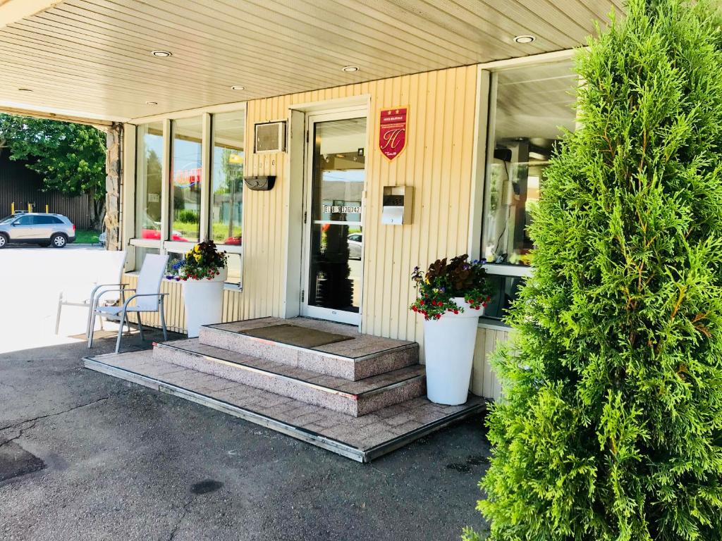 Zahrada ubytování Motel Bellefeuille