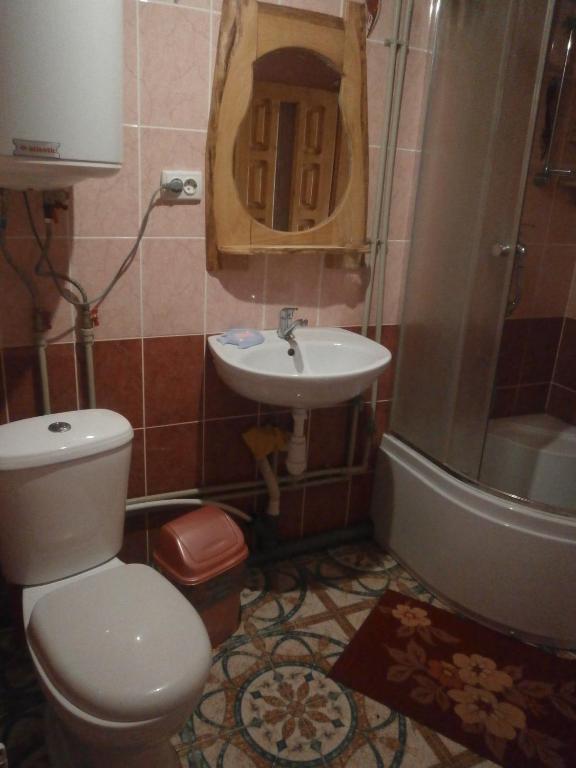 Koupelna v ubytování Na gorbochku u Natali