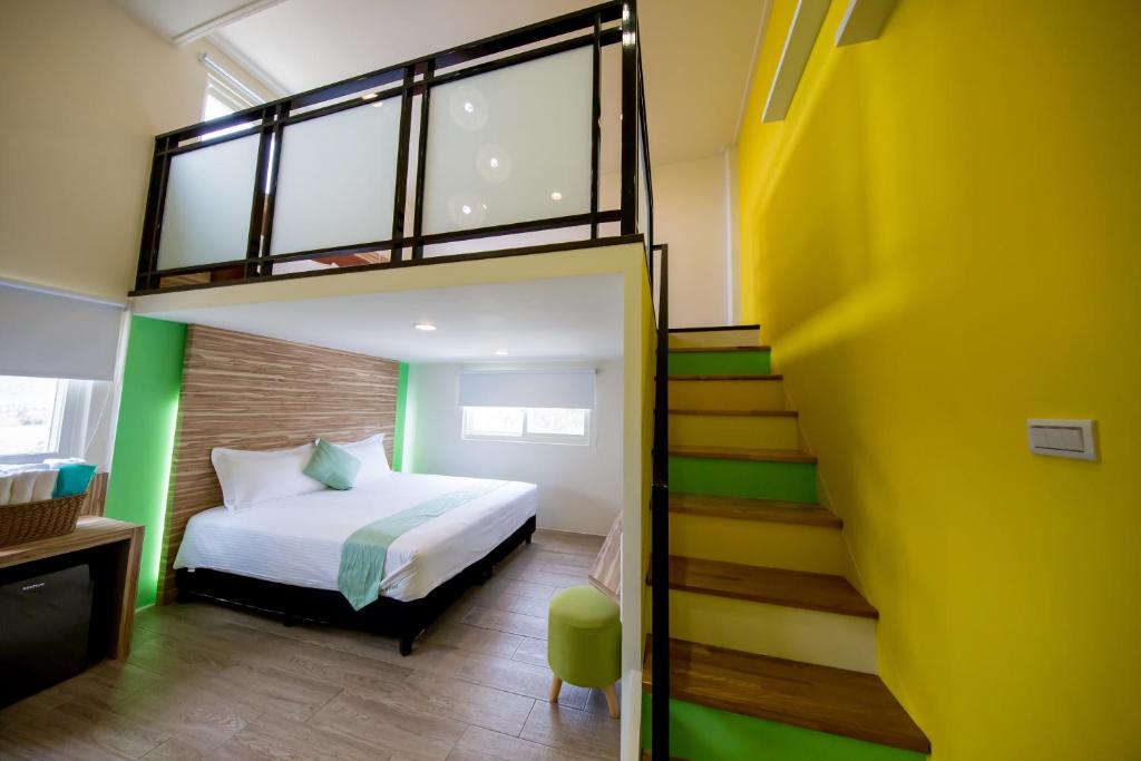 Katil atau katil-katil dalam bilik di Tiffany Homestay