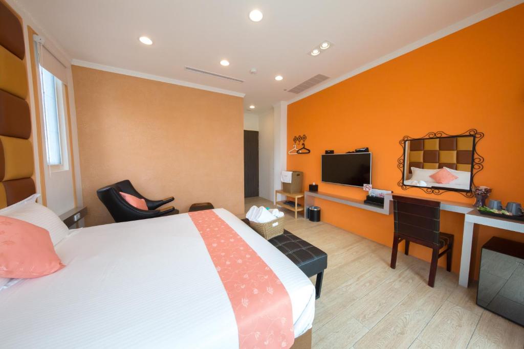 Televisyen dan/atau pusat hiburan di Tiffany Homestay