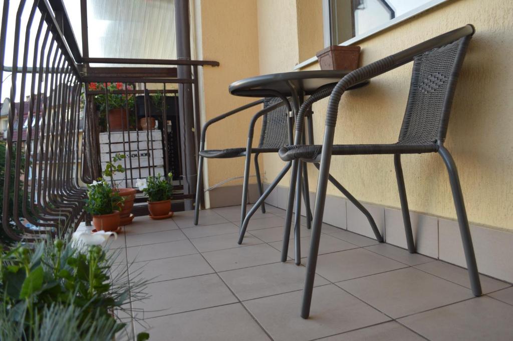 Balkón nebo terasa v ubytování Apartament Park