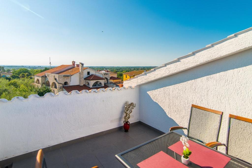Balkón nebo terasa v ubytování Apartments Dino
