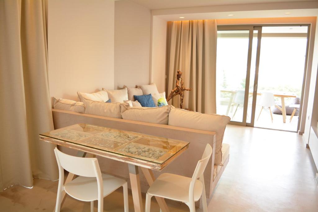 Posezení v ubytování Core Luxury Suites