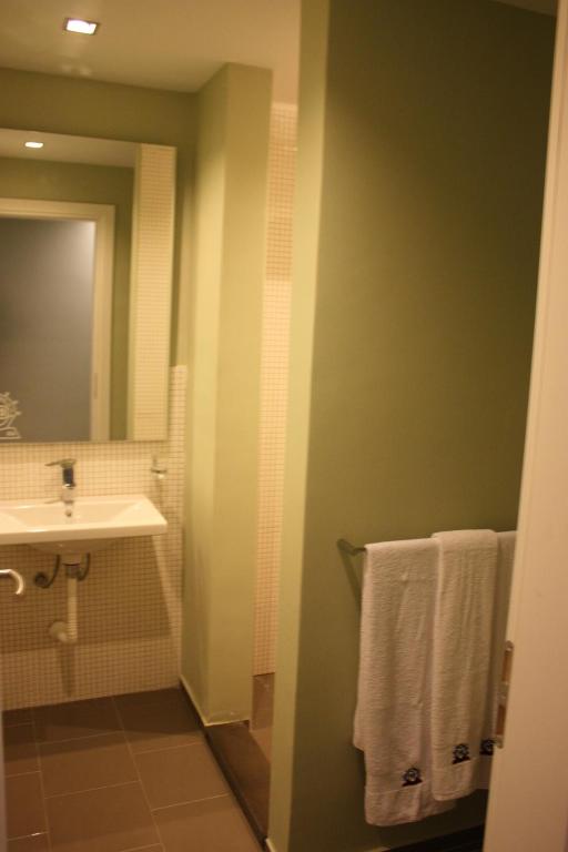 Koupelna v ubytování Hotel Bologna