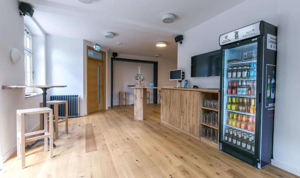 Kuchyň nebo kuchyňský kout v ubytování Hotel Johnsburg