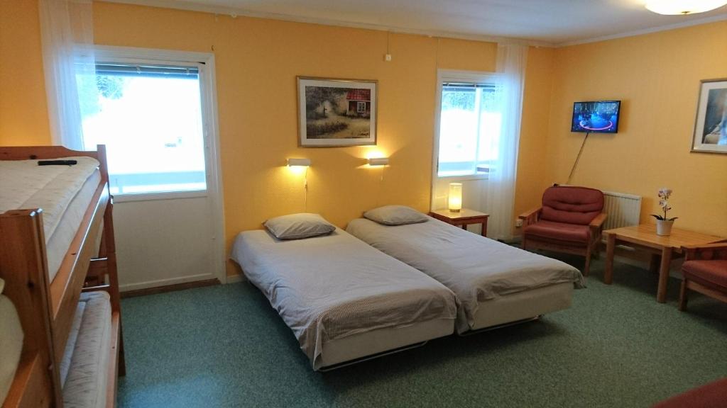 Postel nebo postele na pokoji v ubytování Bollegården B&B