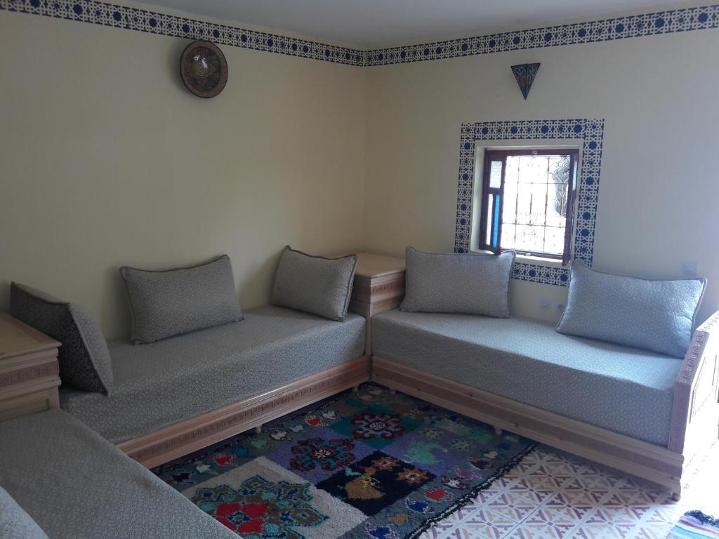 Prostor za sedenje u objektu Camping Auberge Zebra
