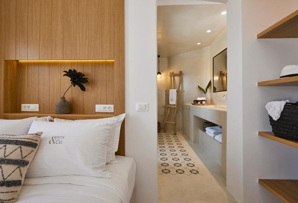 Posezení v ubytování White & Co. La Torre Suites