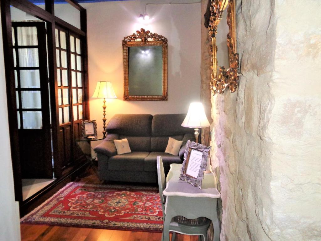 Posezení v ubytování Hotel Boutique Nueve Leyendas