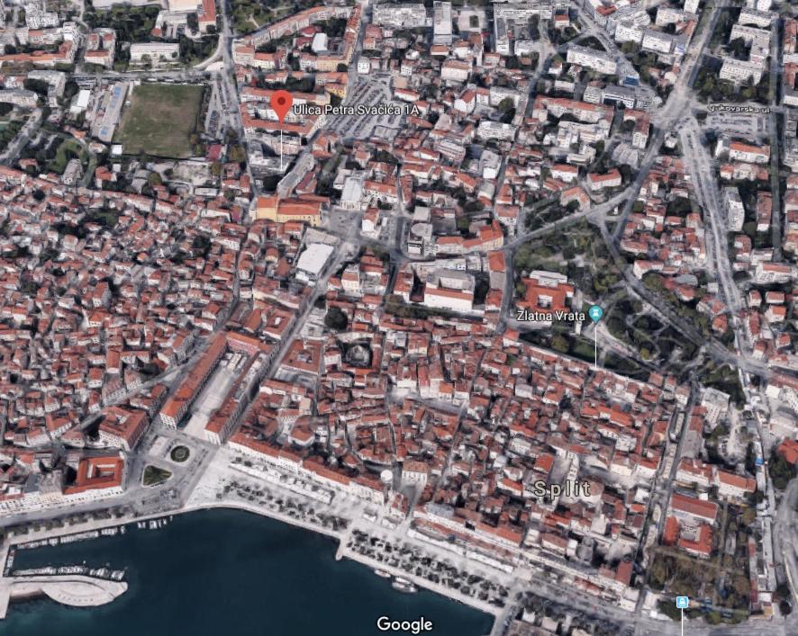 Výhľad na mesto Split alebo výhľad na mesto priamo z apartmánu