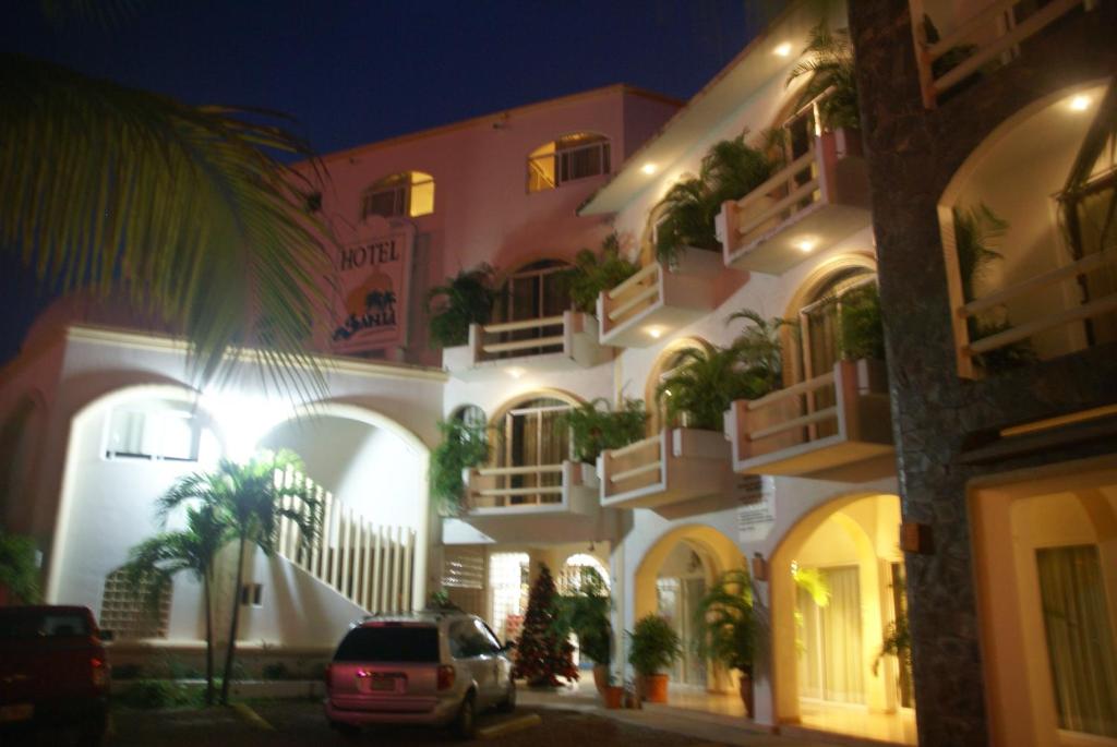 El edificio en el que está el hotel