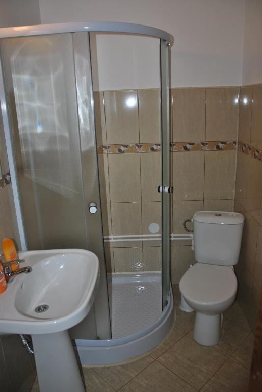 Koupelna v ubytování Casa Matei