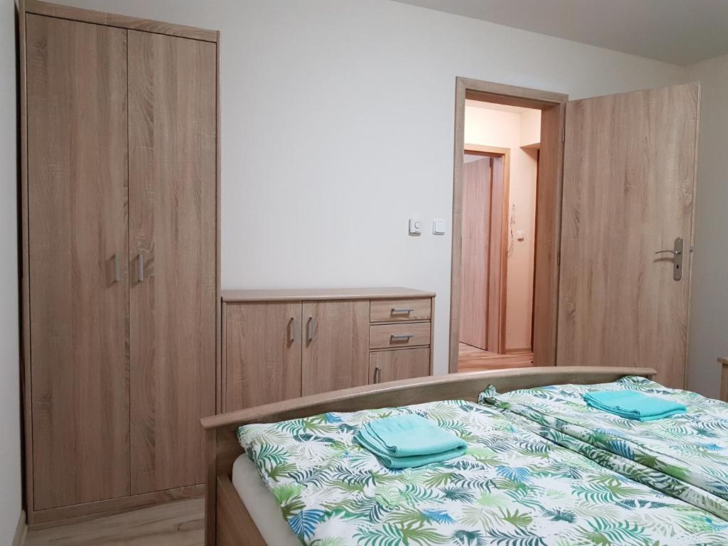 Postel nebo postele na pokoji v ubytování Apartmány Bystrá-Chopok