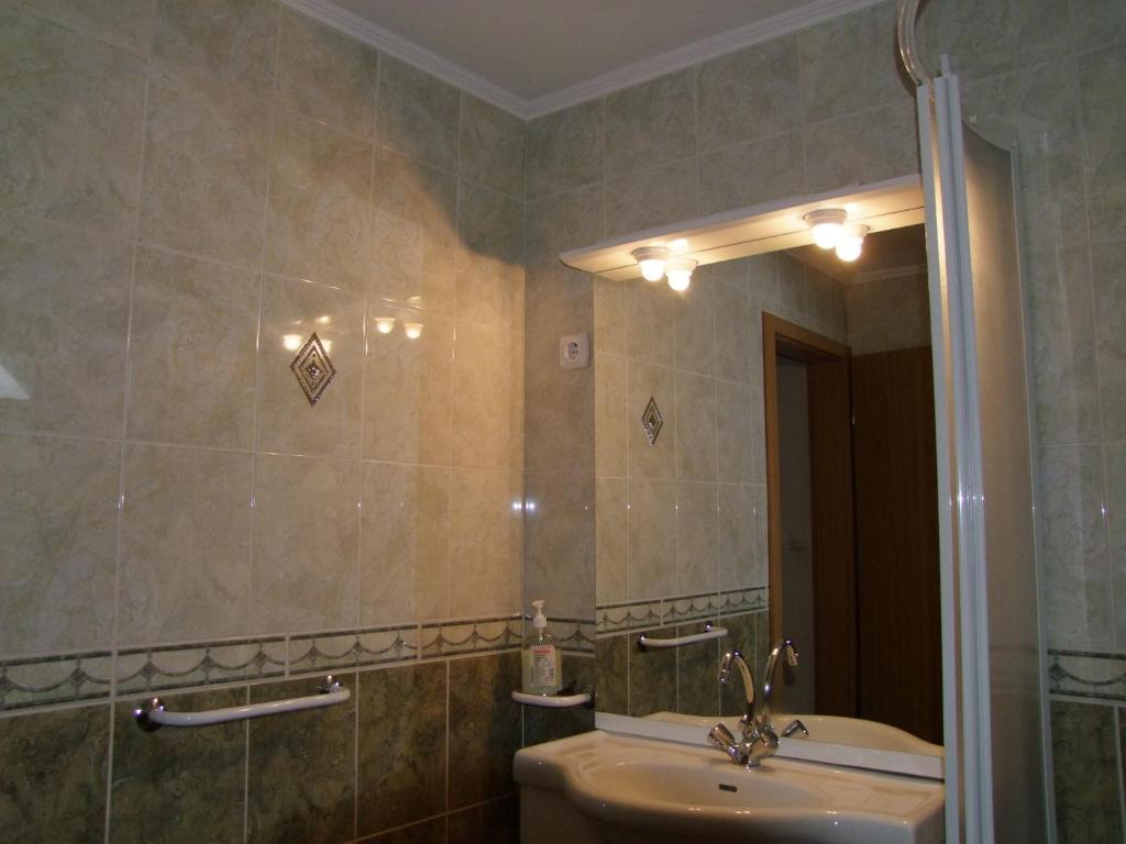 Koupelna v ubytování Rajna Apartmanház