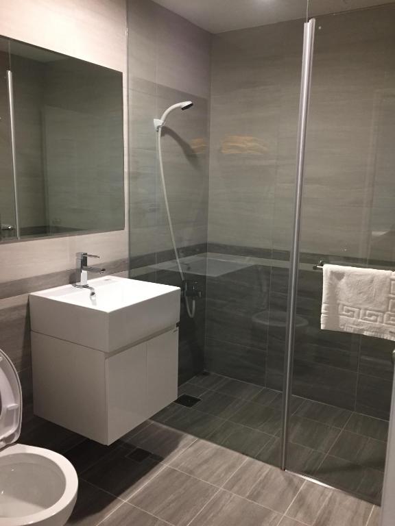 Koupelna v ubytování Taimali Hotel