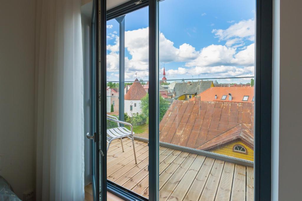 Balkón nebo terasa v ubytování Cosy city apartment