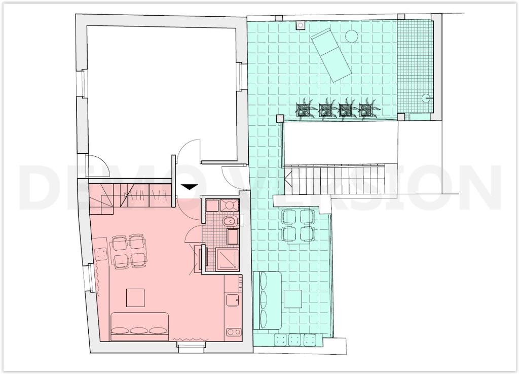 Půdorys ubytování Apartment Betina Inn