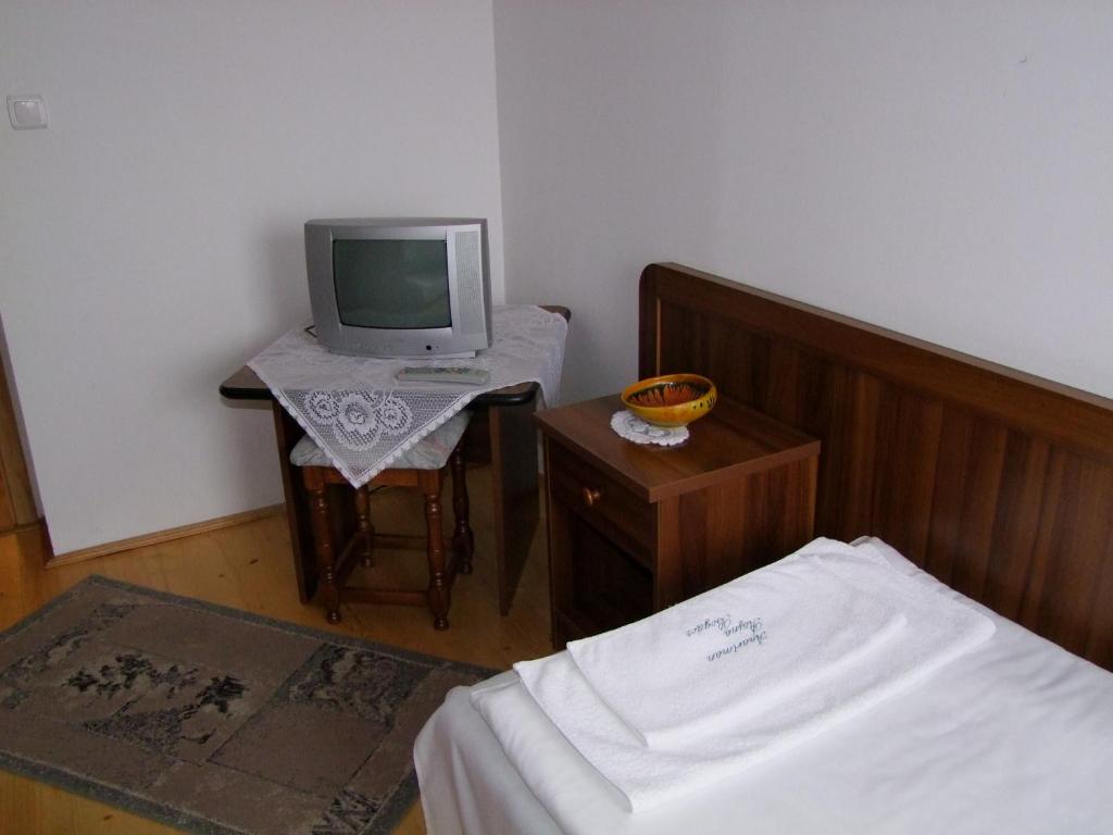 TV a/nebo společenská místnost v ubytování Rajna Apartmanház