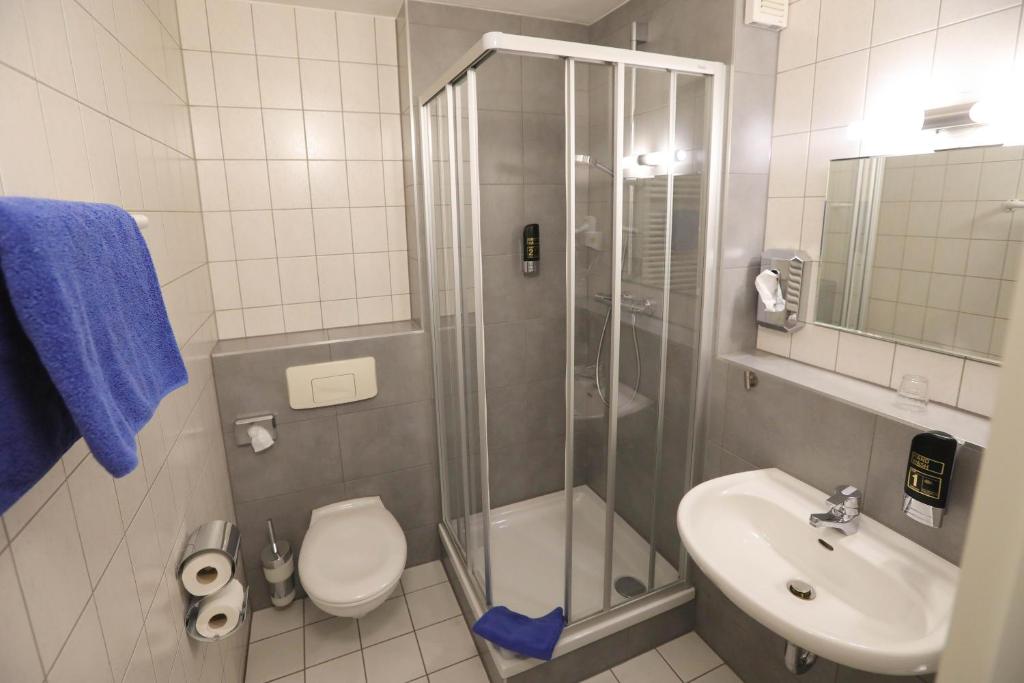 Koupelna v ubytování Hotel 7 Säulen GmbH