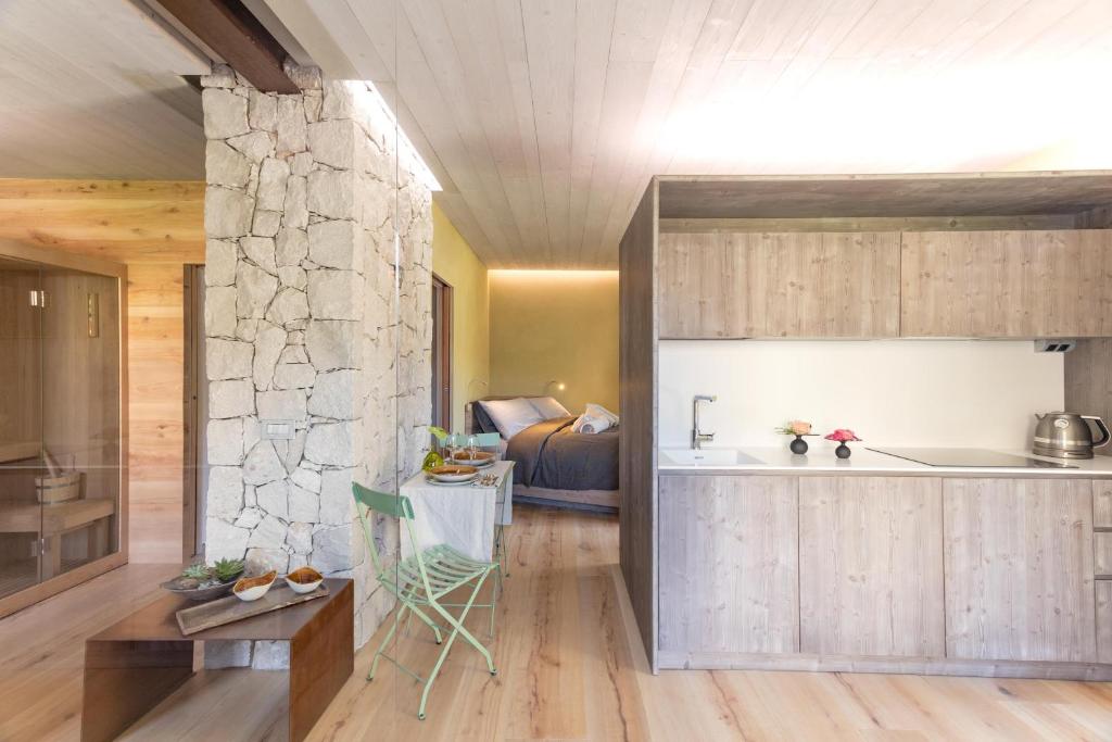 Kuchyň nebo kuchyňský kout v ubytování Tulipa Natural Home