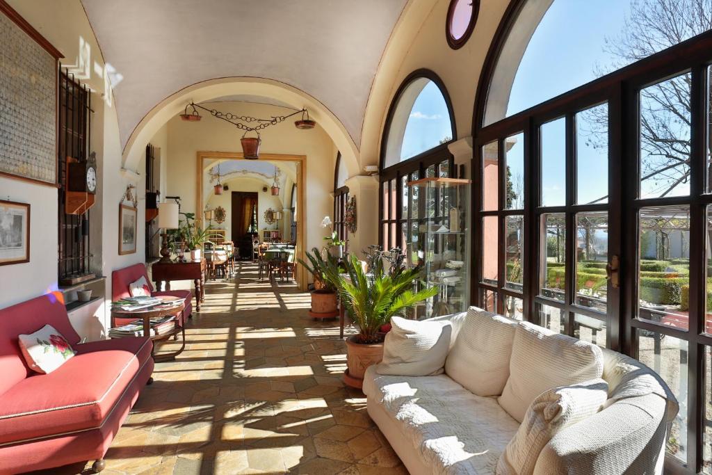 Posezení v ubytování Relais I Castagnoni
