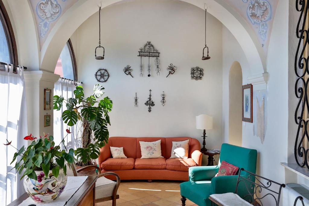 Posezení v ubytování Relais I Castagnoni