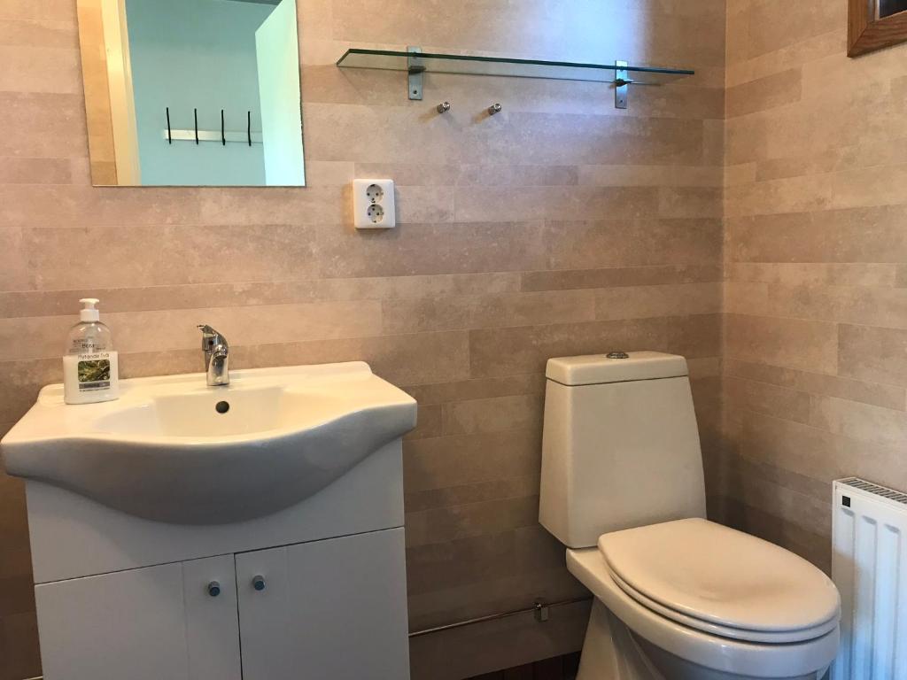 Koupelna v ubytování Tuvagård B&B Vindhästar