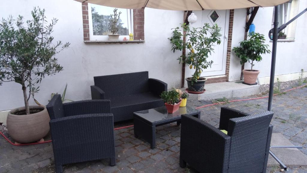Posezení v ubytování Pension und Gästehaus Paffrath