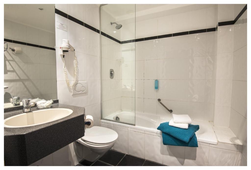 Koupelna v ubytování Hotel Ter Streep